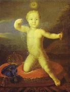 Louis Caravaque Piotr Romanow as Cupid oil painting reproduction